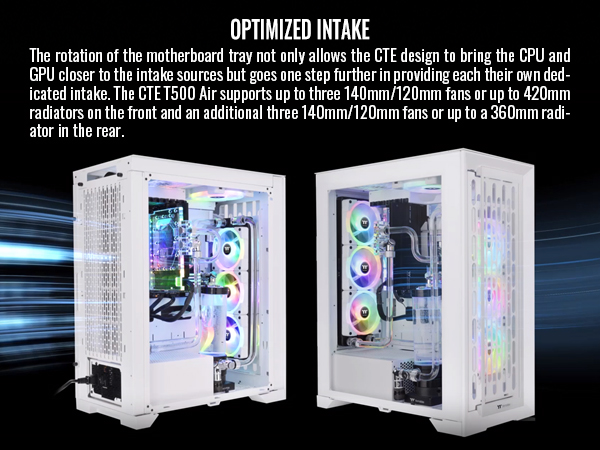 Thermaltake CTE T500 TG ARGB Snow E-ATX Full Tower Case